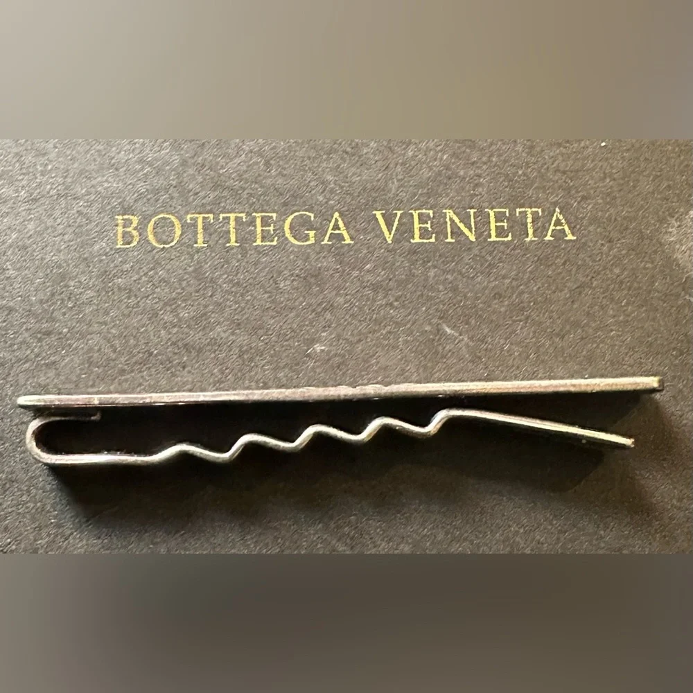 Bottega Veneta Silver Tie Clip